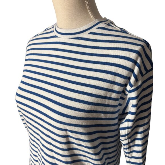 AYR The French Fry tee size XS blue white stripe Pima cotton Peru - Picture 3 of 7